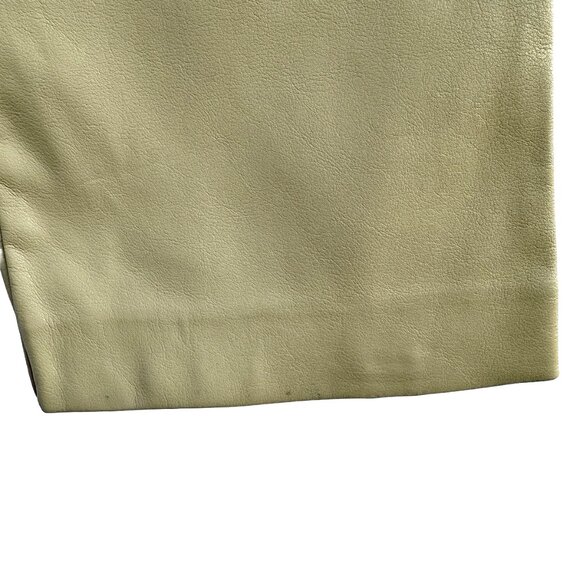 REVOLVE LNA‎ Faux Leather Wide Leg Exposed Zipper Pants - Women's Small - tan - Picture 6 of 9